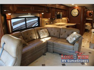 forest river charleston diesel class a motorhome sofa kitchen