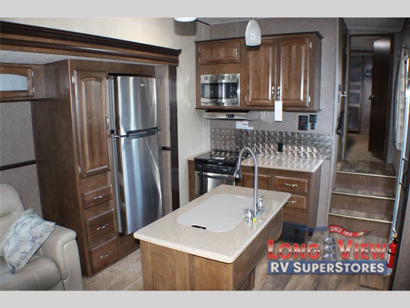 Forest River Wildwood Heritage Glen Fifth Wheel Kitchen