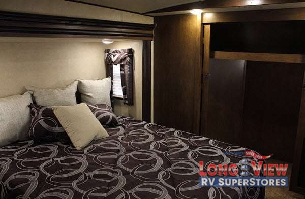 Wildwood Heritage Glen Fifth Wheel Master Bedroom