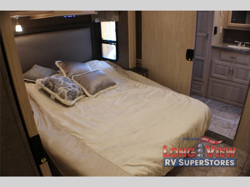 Forest River Legacy SR340 Class A Diesel Motorhome Master Bedroom