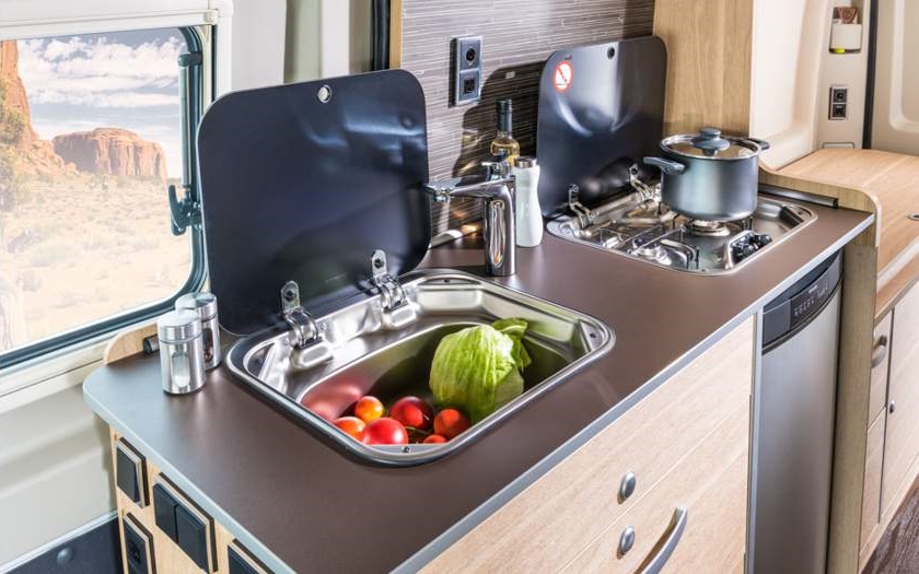 Hymer Aktiv Class B Motorhome Kitchen