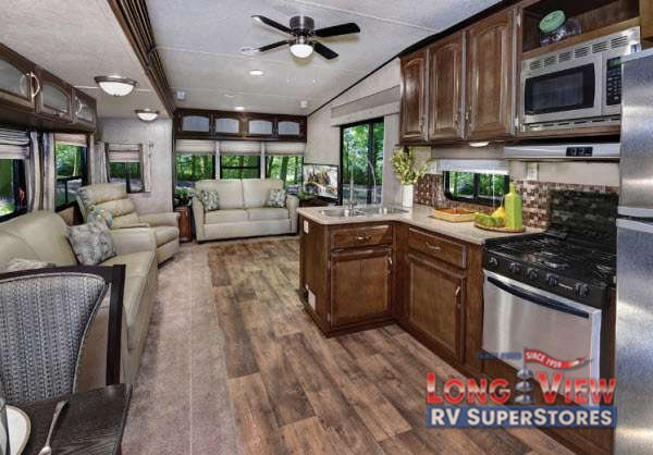 Wildwood DLX Destination Trailer Kitchen