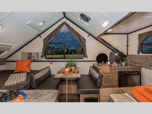 Rockwood Hard Side High Wall Pop-Up Interior