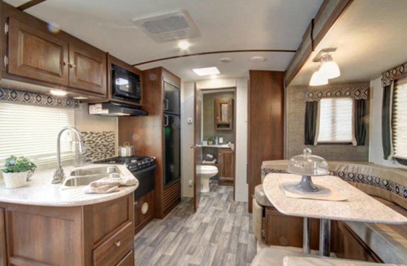 large RV kitchen
