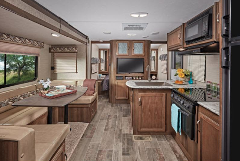 living area bullet travel trailer