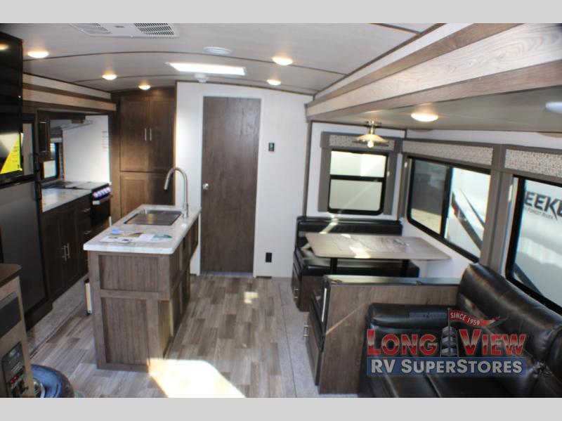 Forest River Wildwood Heritage Glen, Travel Trailer With Kitchen Island And Bunkhouse