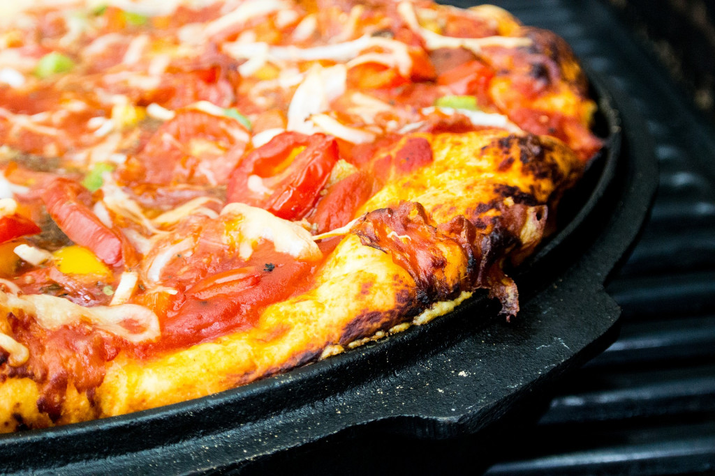 grilled pizza