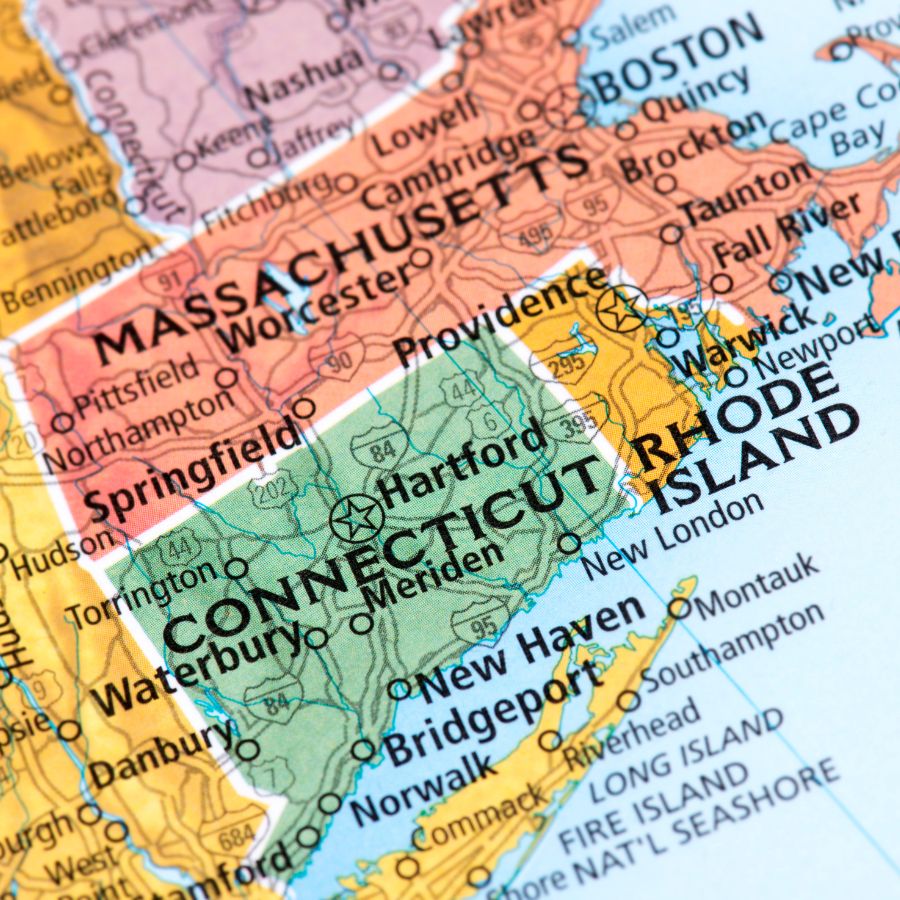 Connecticut map