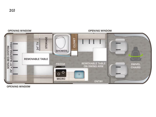 Thor motorcoach sequence 20 Jay floor plan